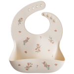 Floral-Silicone-Bib