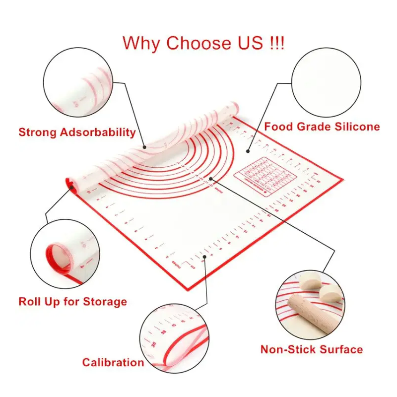 OEM Compression Molding Silicone Baking Mat Manufacturers3