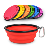 Custom Logo Portable Silicone Bowls for Pet Feeding Solutions Factory1