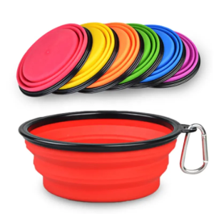 Custom Logo Portable Silicone Bowls for Pet Feeding Solutions Factory1