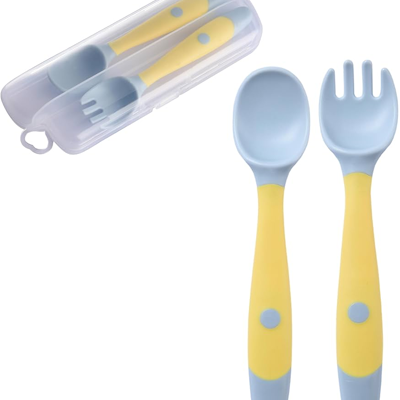 Custom Silicone baby Chopsticks & Spoon