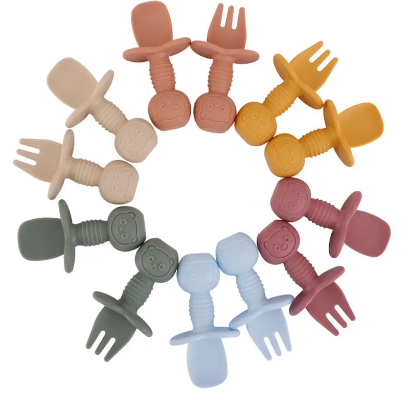 Flexible Silicone Baby Spoons for Infant Training Solution In Bulk Order4