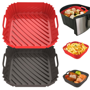 Customized Heat Resistant Silicone Air Fryer Pot Oven Liners for Home Cooking Utensils Accessories2