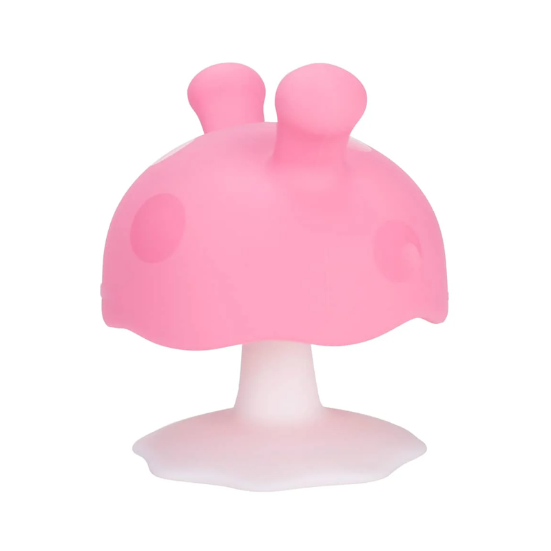 Premium White Label BPA-Free Mushroom Silicone Teether for Baby Care Solution3