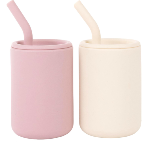 Customized Food Grade Silicone Baby Cups With Straws and Lids for Toddler Training Manufacturing1