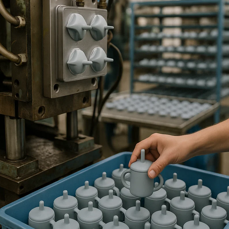 How Are Silicone Baby Cups with Straws and Lids Made from Start to Finish6