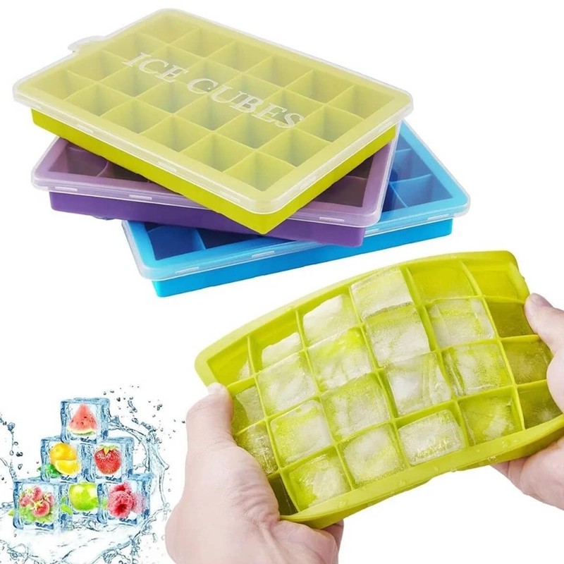 silicone ice trays with lids
