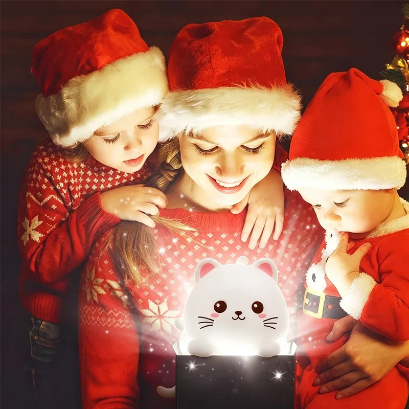 Cute Kitty Night Light for Christmas Gift
