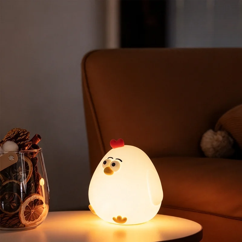 multicolor changing led silicone night light
